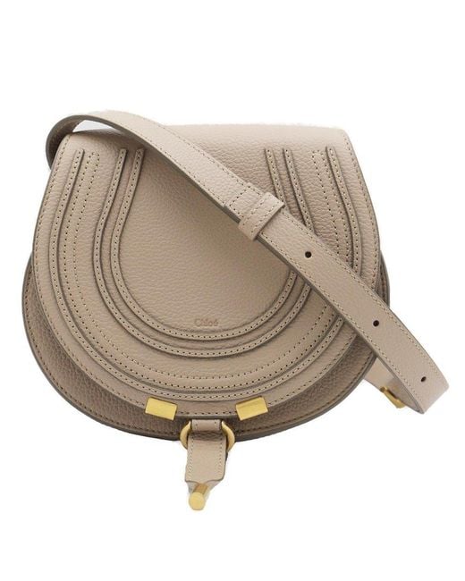 Chloé Natural Marcie Small Saddle Bag