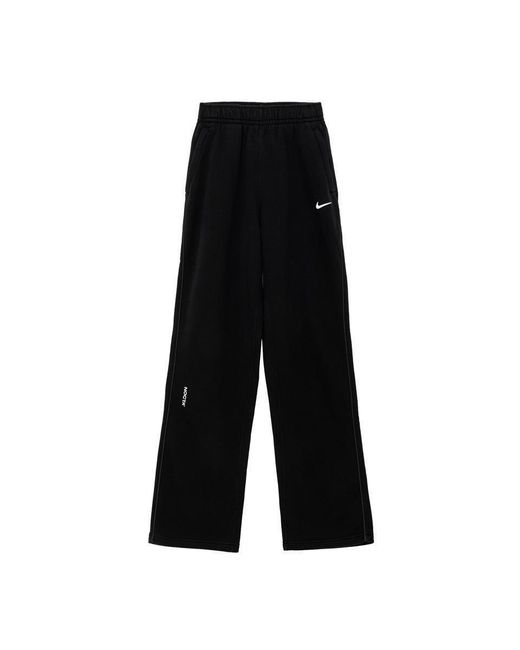 Nike Black Nocta Open-hem Fleece Pants for men