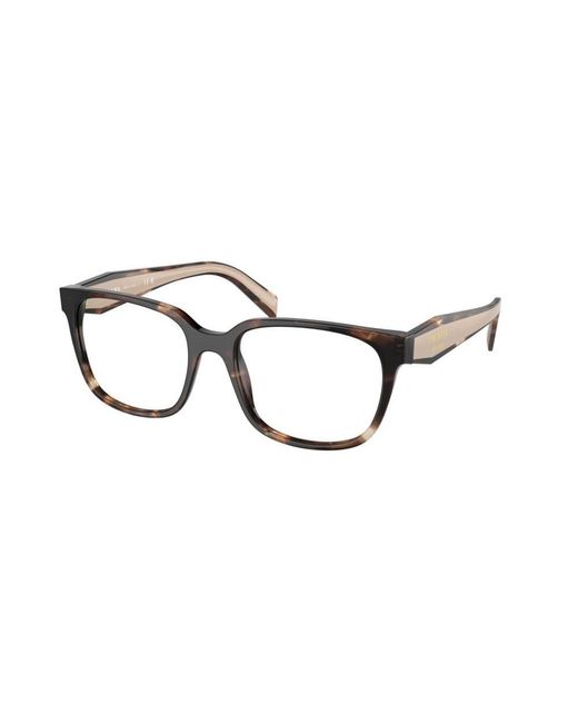Prada Black Rectangular Frame Glasses