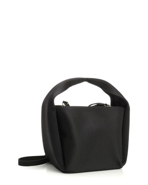 Totême  Black Structured Bucket Bag