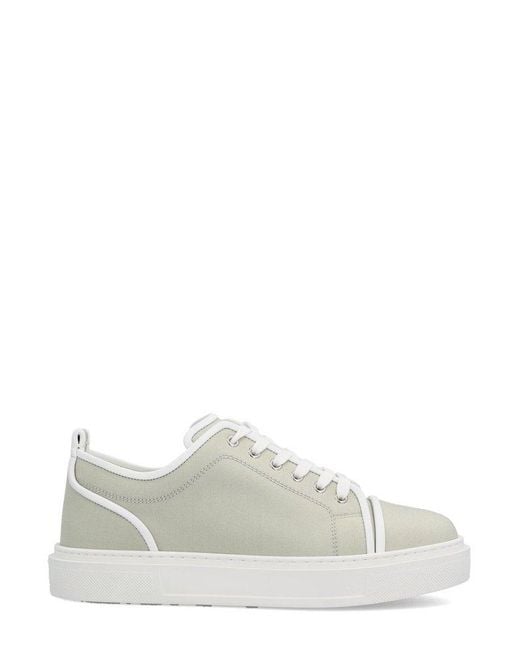 White louboutin cheap trainers mens