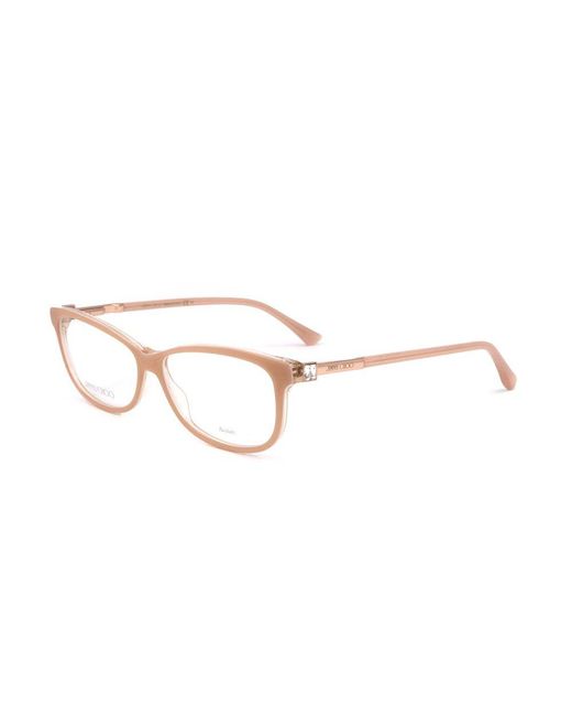 Jimmy Choo Black Rectangular Frame Glasses