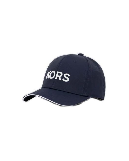 Michael Kors Blue Curved Peak Baseball Cap for men