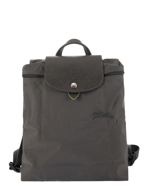Longchamp Black Le Pliage Green - Backpack