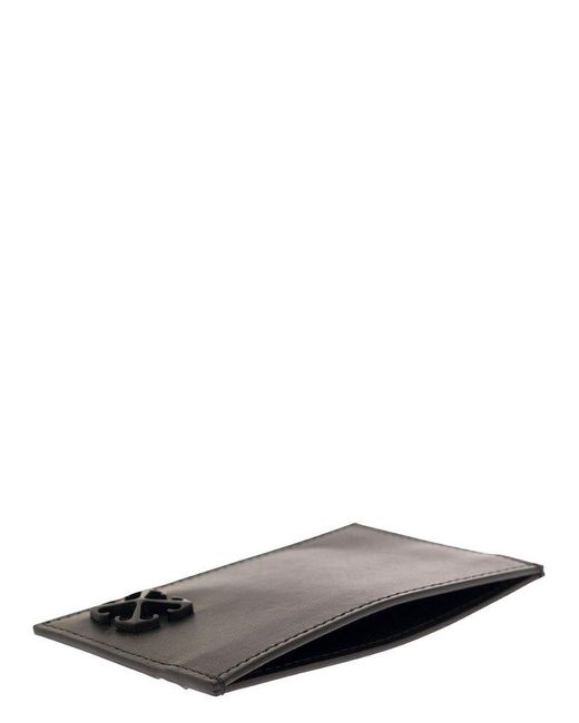 Off-White c/o Virgil Abloh Black Arrows-motif Leather Cardholder for men