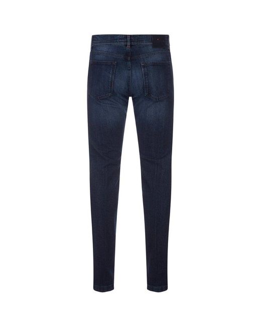 Kiton Blue Slim-Cut Denim Jeans for men