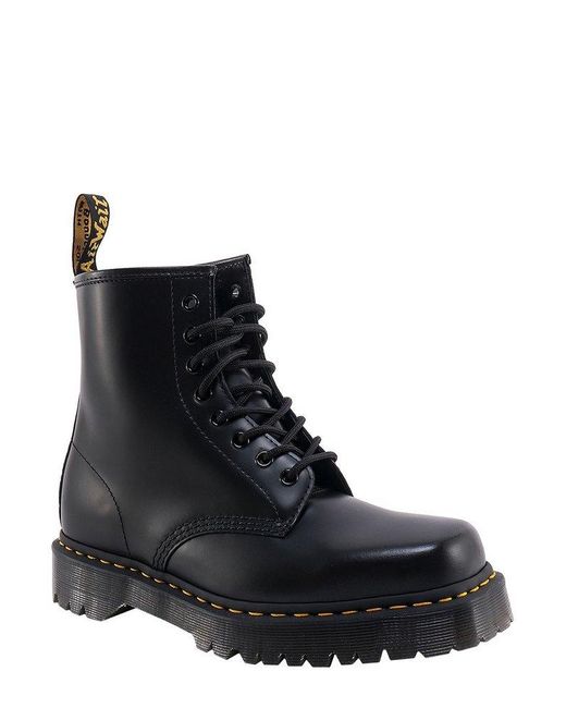 Dr. Martens Black Leather Lace-up Boots