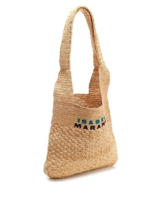 Isabel Marant Metallic Praia Medium Shopper Bag