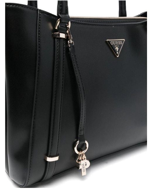 Guess Black Daryna Top Handle Tote Bag