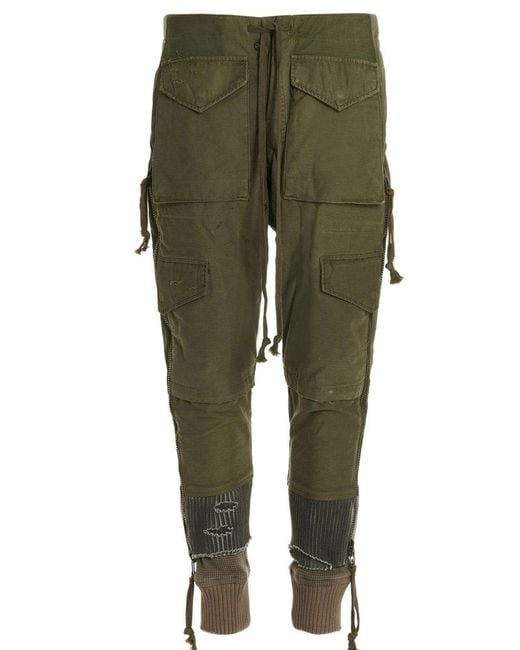 Greg Lauren Cotton Distressed Cargo Pants In Green For Men Lyst Canada greg-lauren-cotton-distressed-cargo-pants-in-green-for-men-lyst-canada
