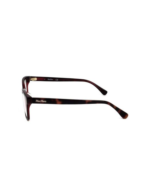 Max Mara Black Rectangular Frame Glasses