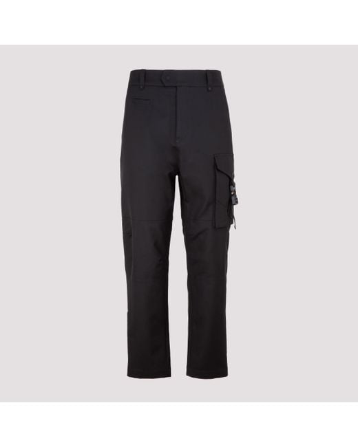 Dior Black Strap Detailed Cargo Pants for men