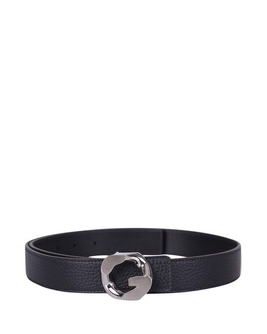 G Chain Leather Belt in Black - Givenchy