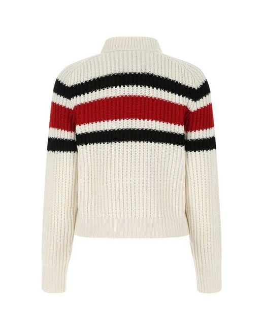 Prada White Cashmere Cardigan in Black | Lyst Prada White Cashmere Cardigan in Black | Lyst