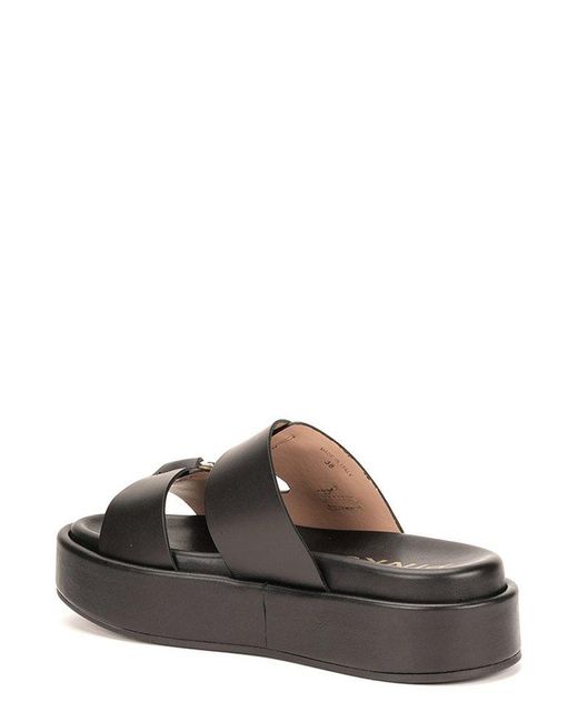Pinko Black Slip-on Platform Sandals