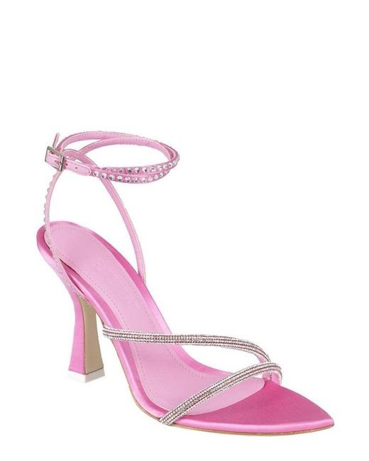 3Juin Pink Embellished Buckle-fastened Sandals