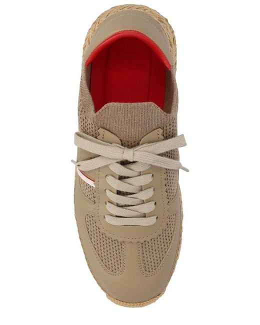 Christian Louboutin Brown Round Toe Lace-up Sneakers for men