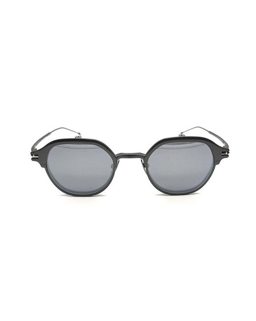 Thom Browne Black Round Frame Sunglasses