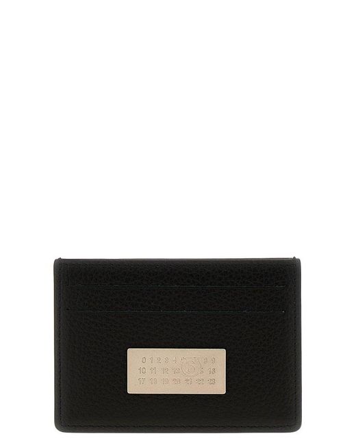 MM6 by Maison Martin Margiela Black Numeric Signature Wallets, Card Holders