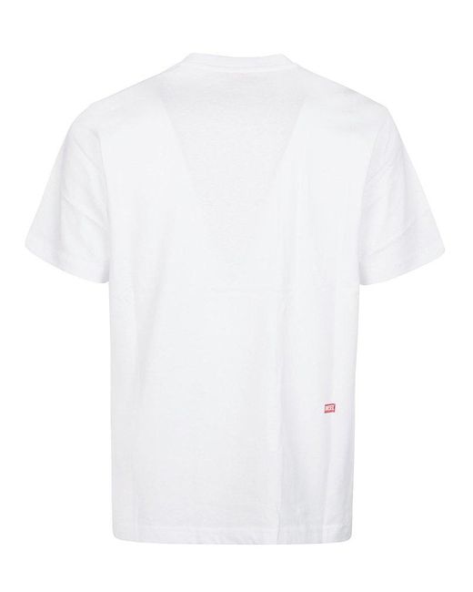 DIESEL White T-Just N11 T-Shirt for men