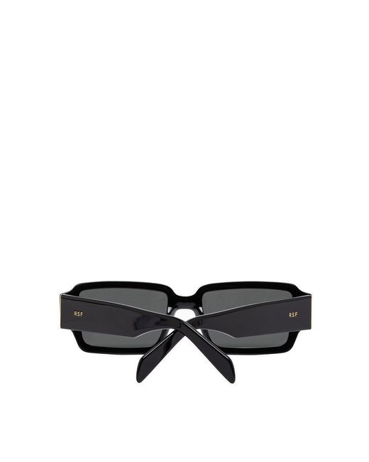 Retrosuperfuture Black Astro Rectangular Frame Sunglasses for men