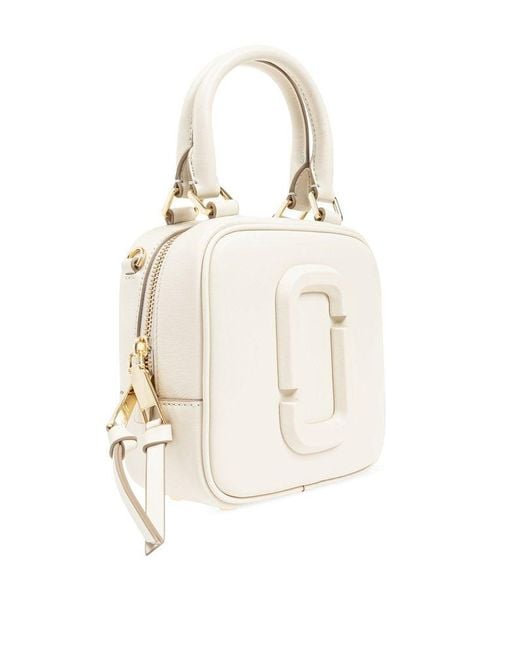 Marc Jacobs White Shoulder Bag 'The Covered J Marc Cube'