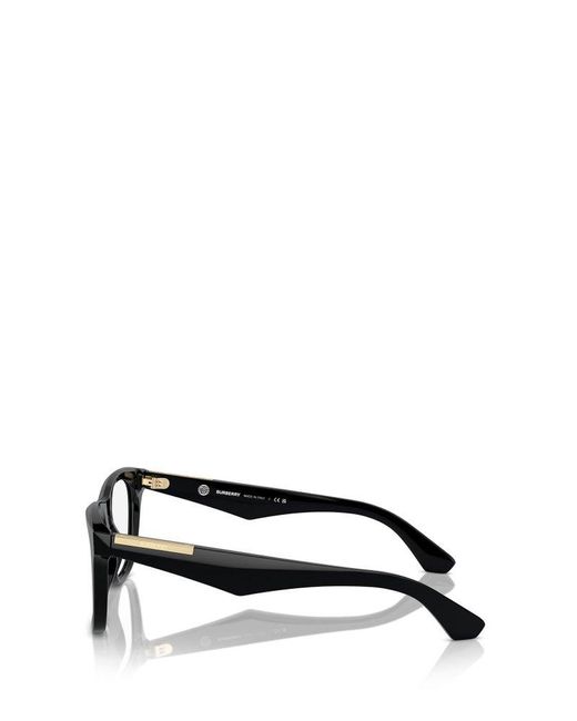 Burberry Black Square Frame Glasses for men
