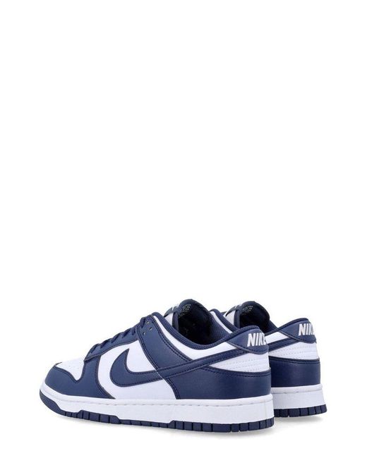 Nike Blue Dunk Retro Low-Top Sneakers