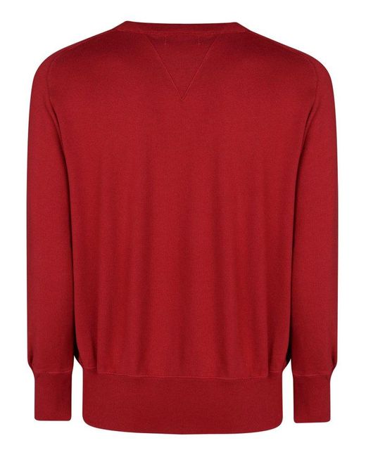 Levi's Red Crew Neck Sweater for men