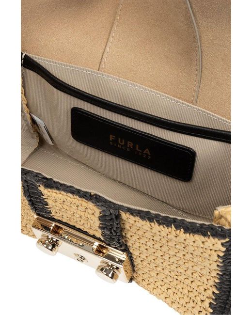 Furla Metallic 'metropolis Mini' Shoulder Bag,