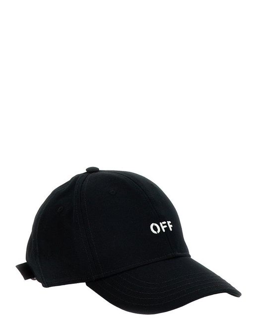Off-White c/o Virgil Abloh Black Off- Baseball Cap With Off Logo