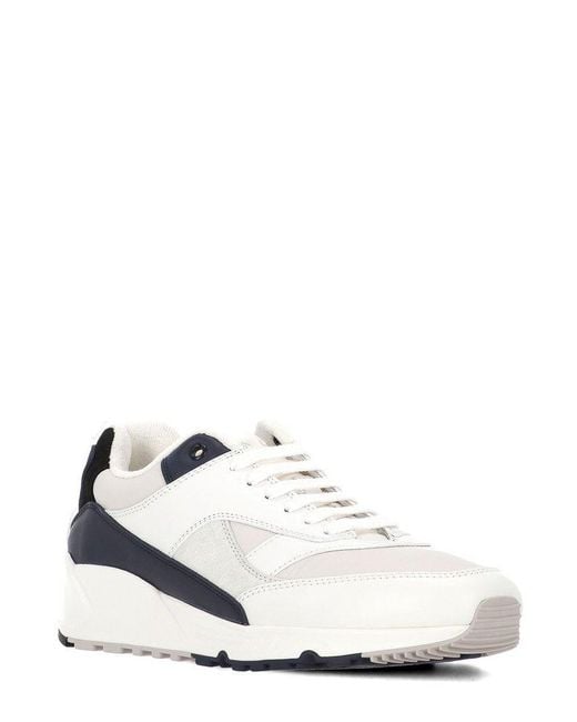 Saint Laurent White Lace-Up Sneakers for men
