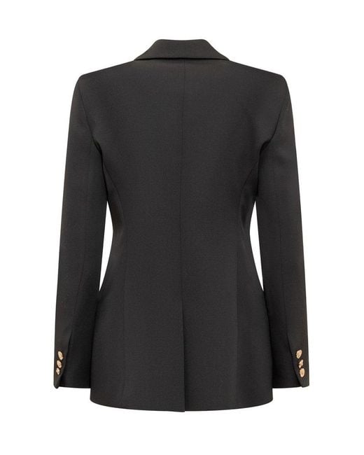 Versace Black Single-breasted Buttoned Blazer