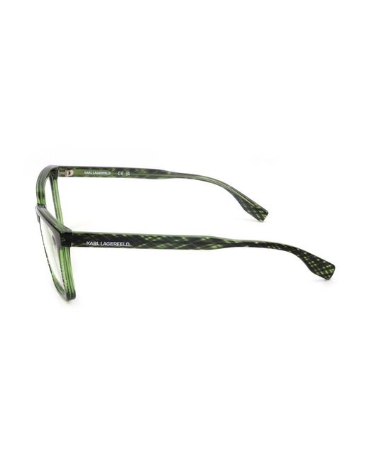 Karl Lagerfeld Black Rectangle Frame Glasses for men