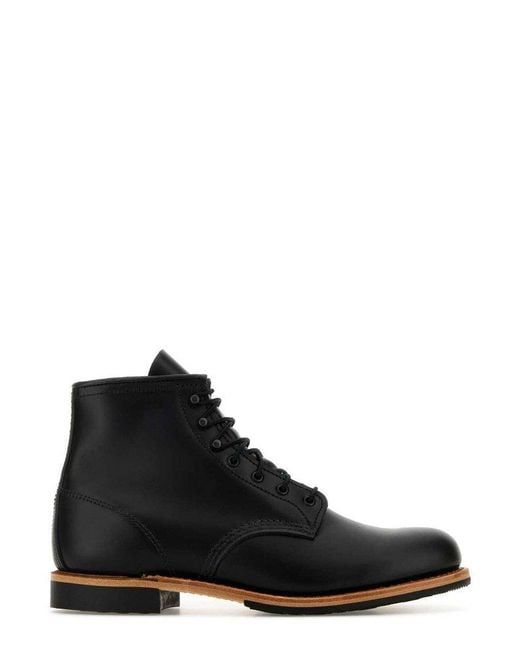 Red Wing Black Beckman Lace-Up Boots for men