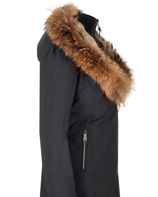Mackage Black Trish Down Coat With Fur