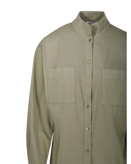 Forte Forte Green Collar Shirt