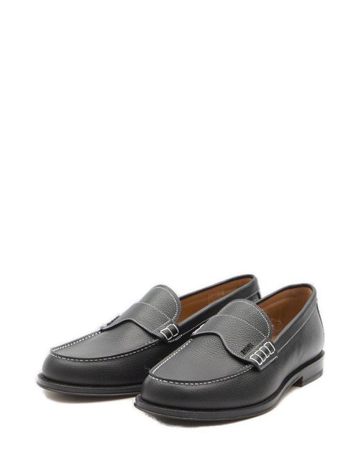 Dior Gray Granville Slip-on Loafers for men