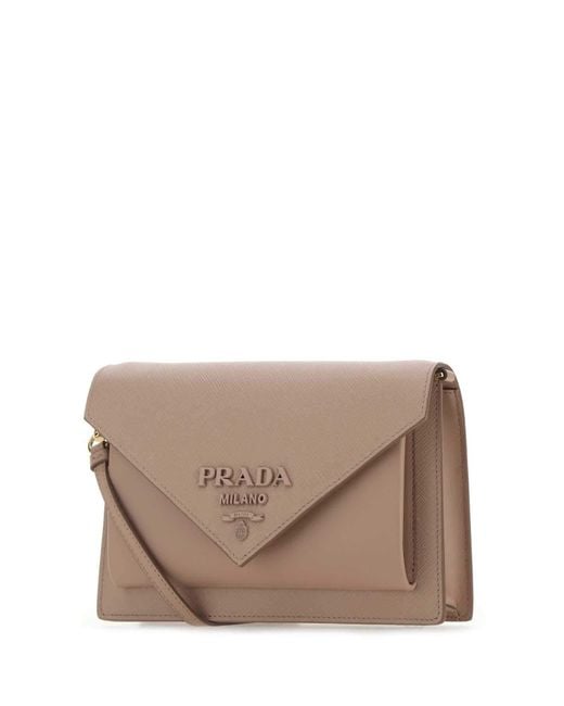 PRADA Saffiano Metal Mini Crossbody Bag Cipria 1282523