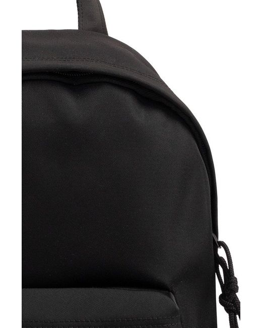 Vetements Black Logo Detailed Zip-up Backpack