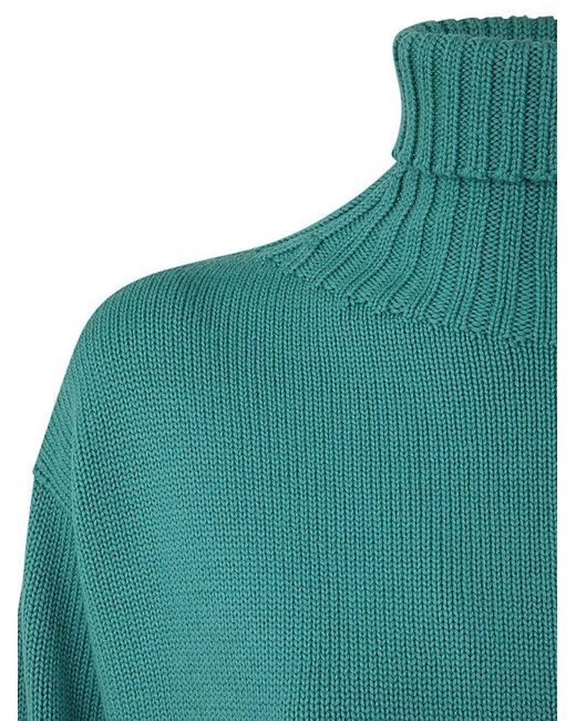Drumohr Green Turtleneck Sweater