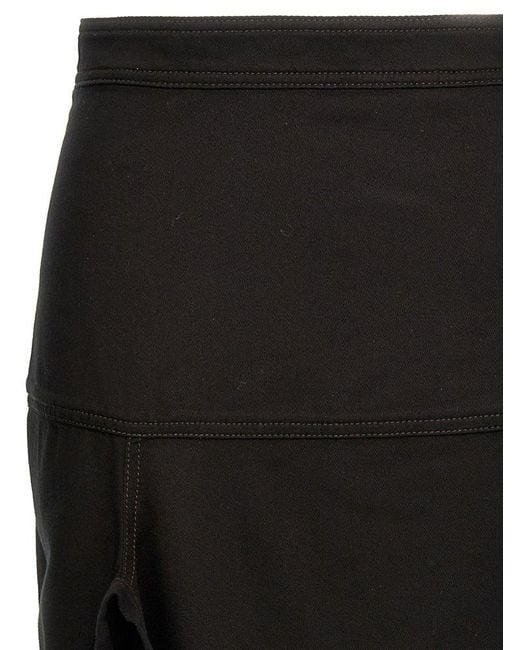 Lemaire Black 'Asymmetrical Wrapover' Skirt