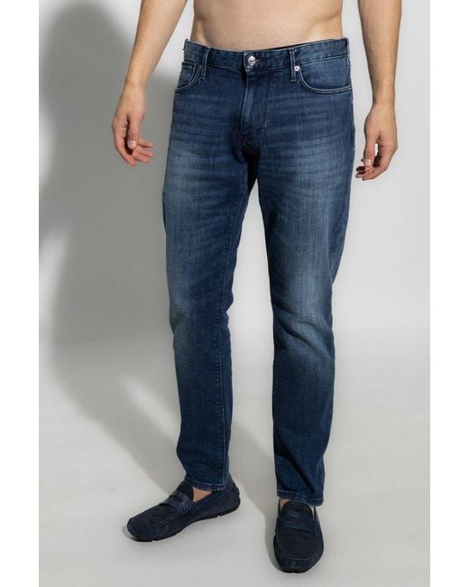 Emporio Armani Blue ‘Sustainable’ Collection Jeans for men