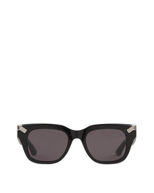 Alexander McQueen Gray Square Frame Sunglasses for men