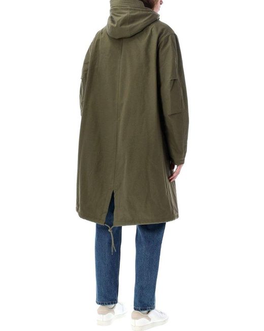 A.P.C. Antonin Relaxed Fit Parka Jacket in Green for Men Lyst
