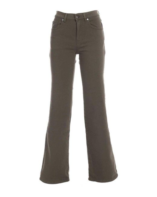 P.A.R.O.S.H. Gray Flared Stretched Jeans