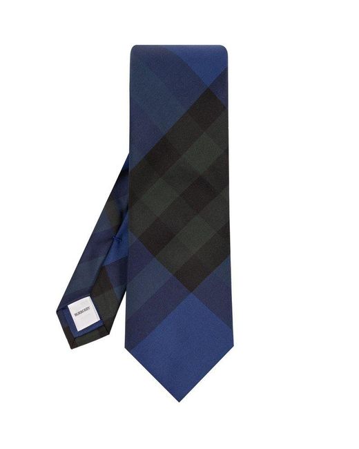 Burberry Blue Silk Tie, for men