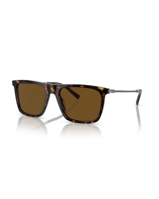 BVLGARI Brown Square Frame Sunglasses for men