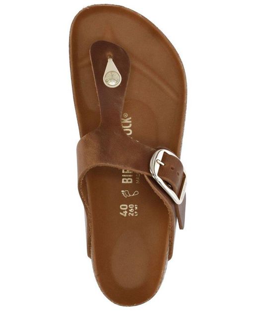Birkenstock Brown Thong Strap Open-toe Sandals