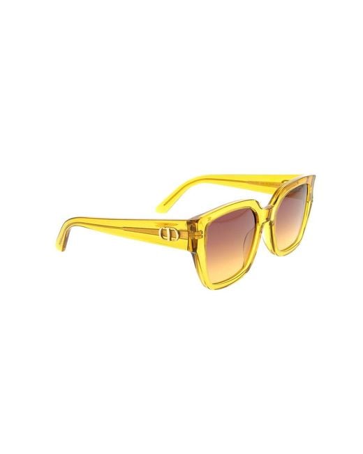 Dior Black Diorglow Square Frame Sunglasses